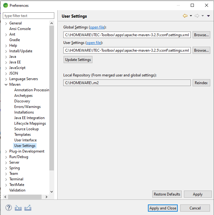 How to Change M2_REPO eclipse maven Repository Location FrugalisMinds